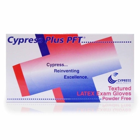 Cypress Plus Pft Disposable Gloves, Latex, M, 100 PK 23-94